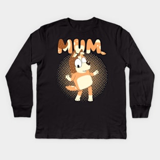 Best mum Bluey Kids Long Sleeve T-Shirt